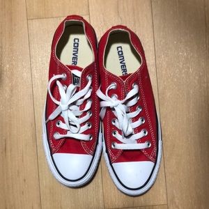 Barely worn - Like New Red Converse
